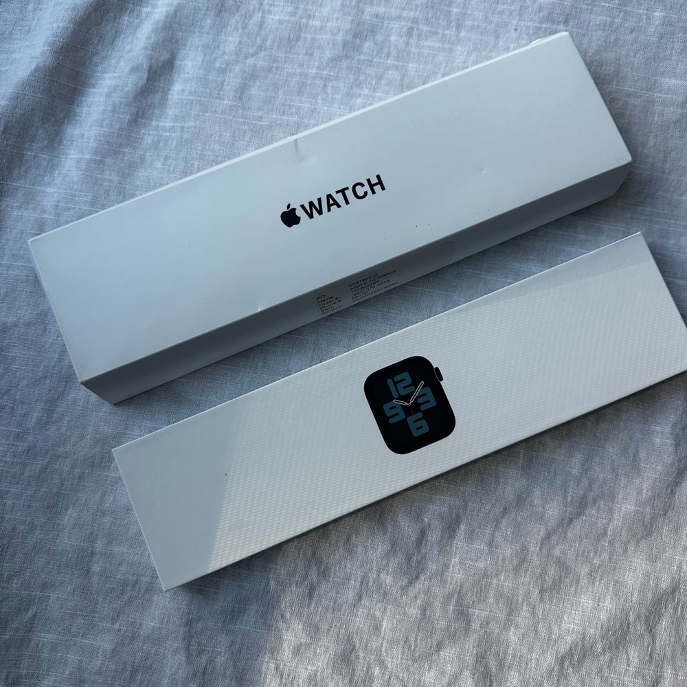 Apple Watch Box  - White Packaging with Black Apple Logo